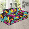 Geometric Colorful Pattern Print Design 02 Sofa Slipcover