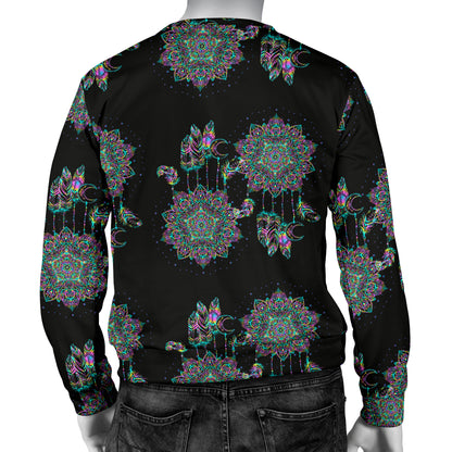 Dream Catcher Colorful Hand Draw Men Long Sleeve Sweatshirt