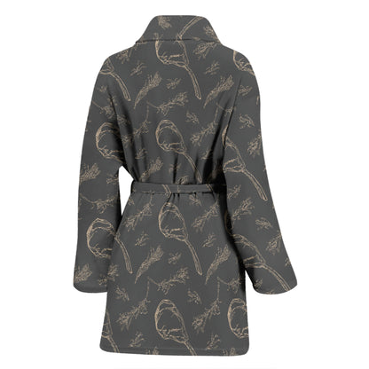 Steak Print Design LKS302 Women Bathrobe