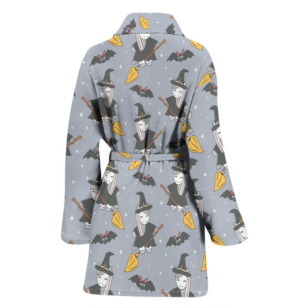 Witch Print Design LKS307 Women Bathrobe