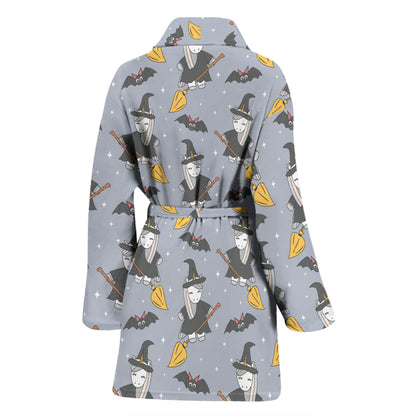 Witch Print Design LKS307 Women Bathrobe