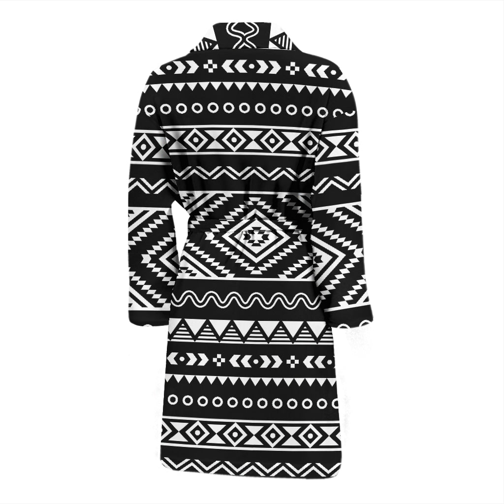Tribal Pattern Print Design LKS301 Men Bathrobe