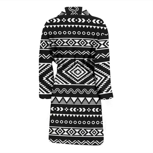 Tribal Pattern Print Design LKS301 Men Bathrobe