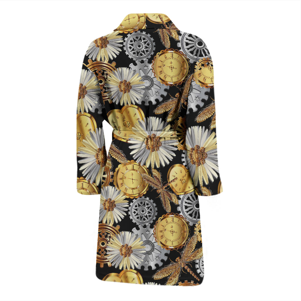 Steampunk Dragonfly Print Design LKS302 Men Bathrobe