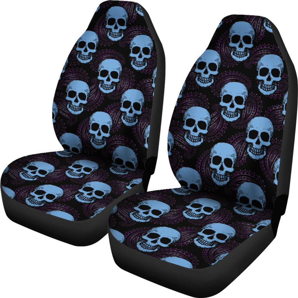 Skull Print Design LKS3012 Car Seat Covers