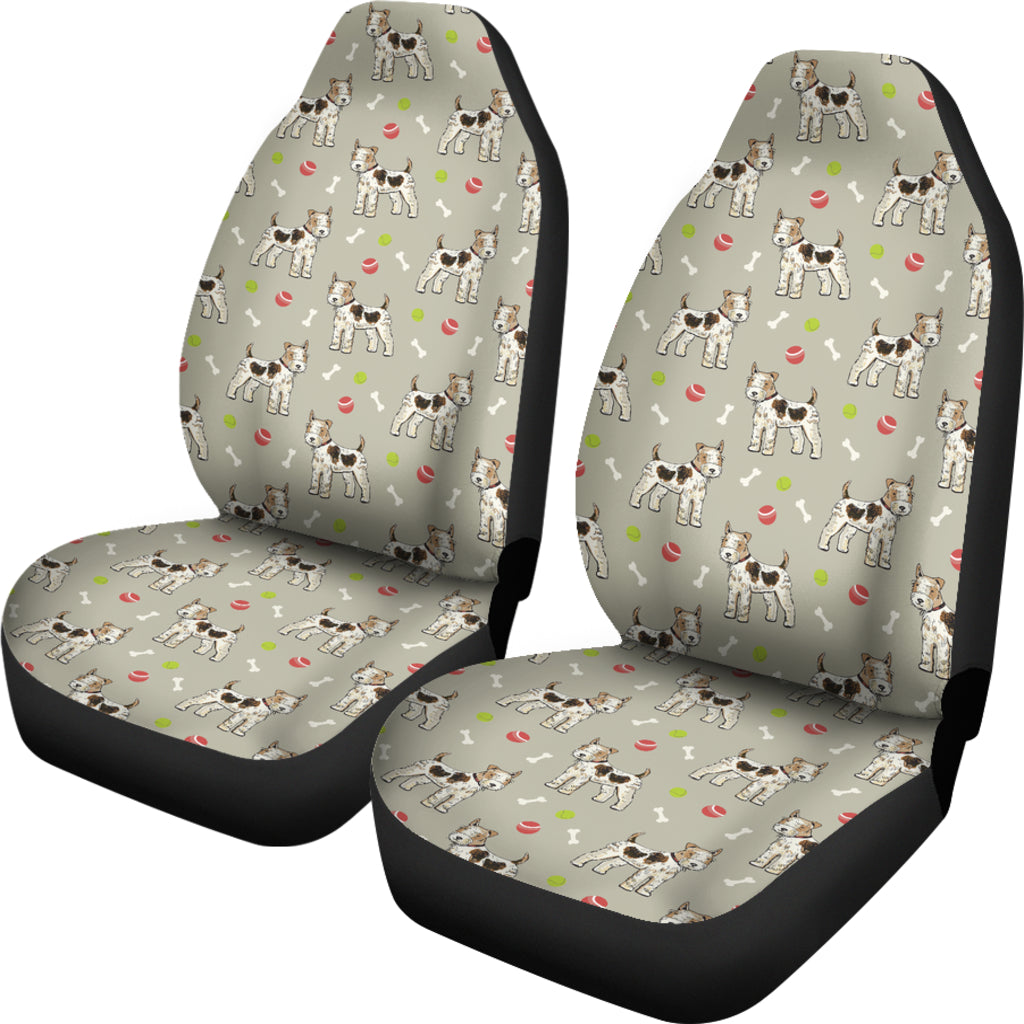Toy Fox Terriers Print Design LKS301 Car Seat Covers