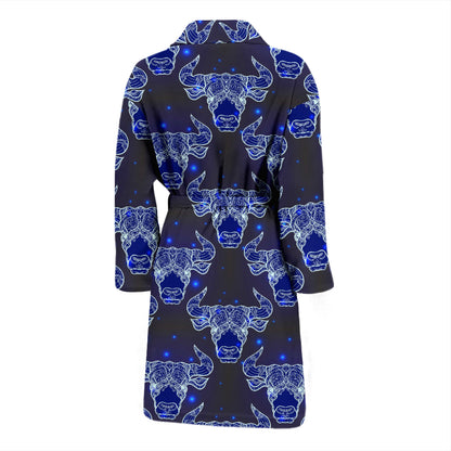 Taurus Print Design LKS302 Men Bathrobe