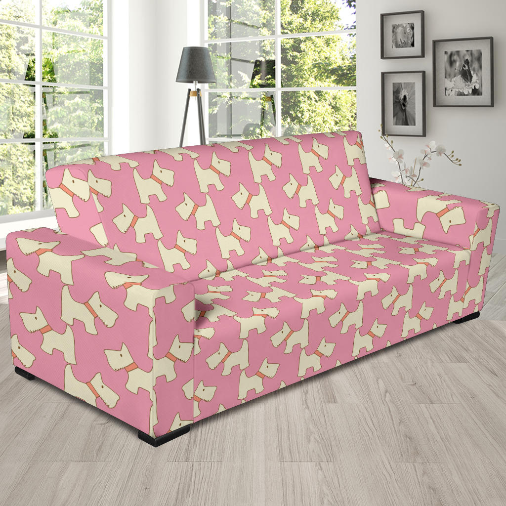 Scottish Terriers Print Design LKS306 Sofa Slipcover