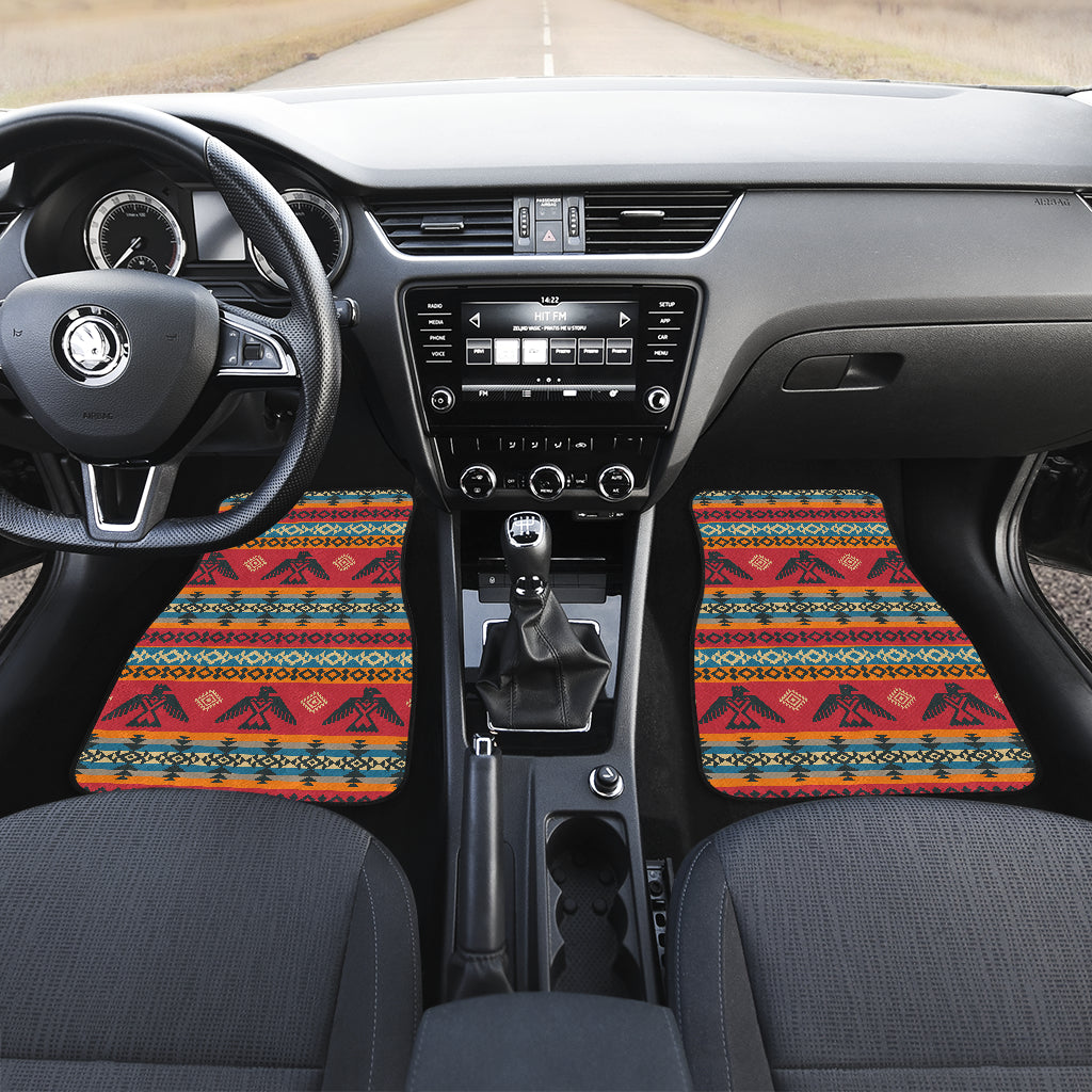 Eagles Native American Design Car Floor Mats Front Back