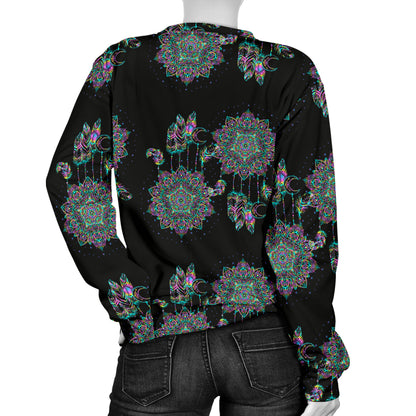 Dream Catcher Colorful Hand Draw Women Long Sleeve Sweatshirt