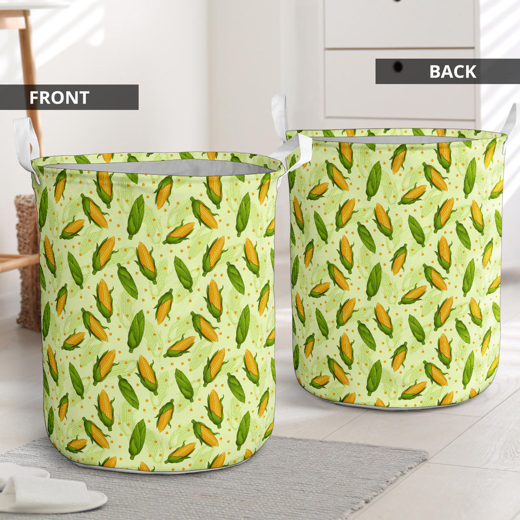 Agricultural Fresh Corn cob Print Pattern Laundry Basket