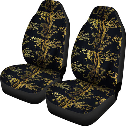 Tiger Gold Print Design LKS307 Car Seat Covers