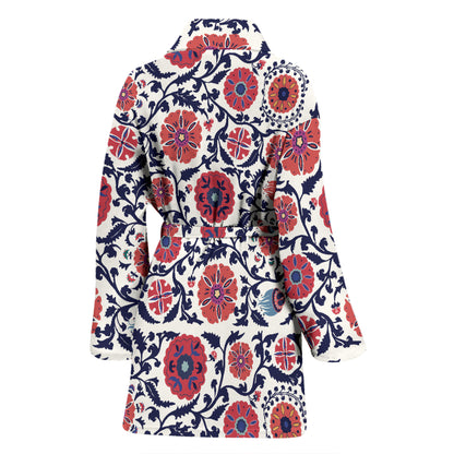 Suzani Print Design LKS304 Women Bathrobe