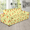 Carrot Pattern Print Design 04 Sofa Slipcover