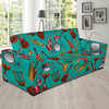 Drum Set Pattern Print Design 01 Sofa Slipcover