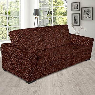 Aboriginal Pattern Print Design 02 Sofa Slipcover