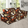 Mushroom Pattern Print Design A05 Sofa Slipcover