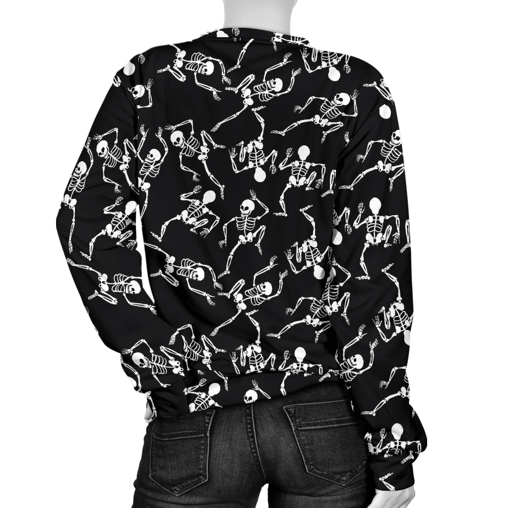 Skeleton Style Print Women Long Sleeve Sweatshirt