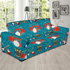 Drum Set Guitar Pattern Print Design 02 Sofa Slipcover