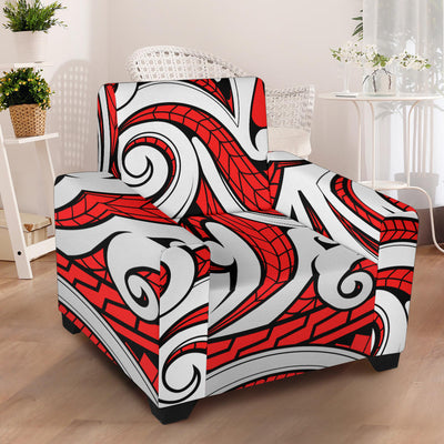 Maori Polynesian Themed Design Print Armchair Slipcover