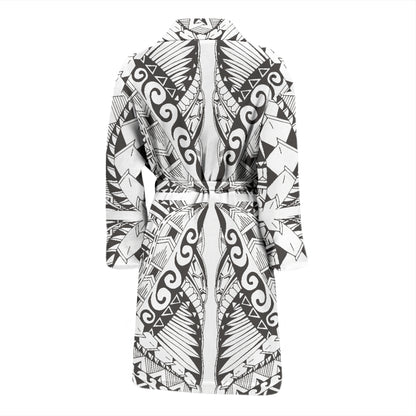 Samoan Style Print Design LKS301 Men Bathrobe