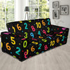 Number Pattern Print Design A04 Sofa Slipcover