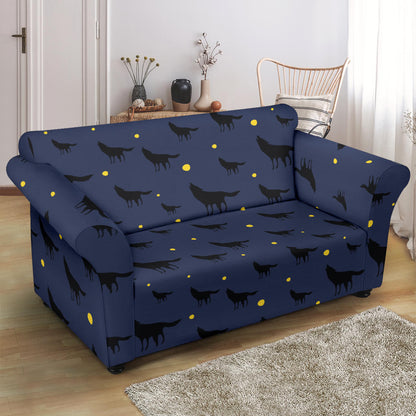 Wolf Print Design LKS301 Loveseat Couch Slipcover