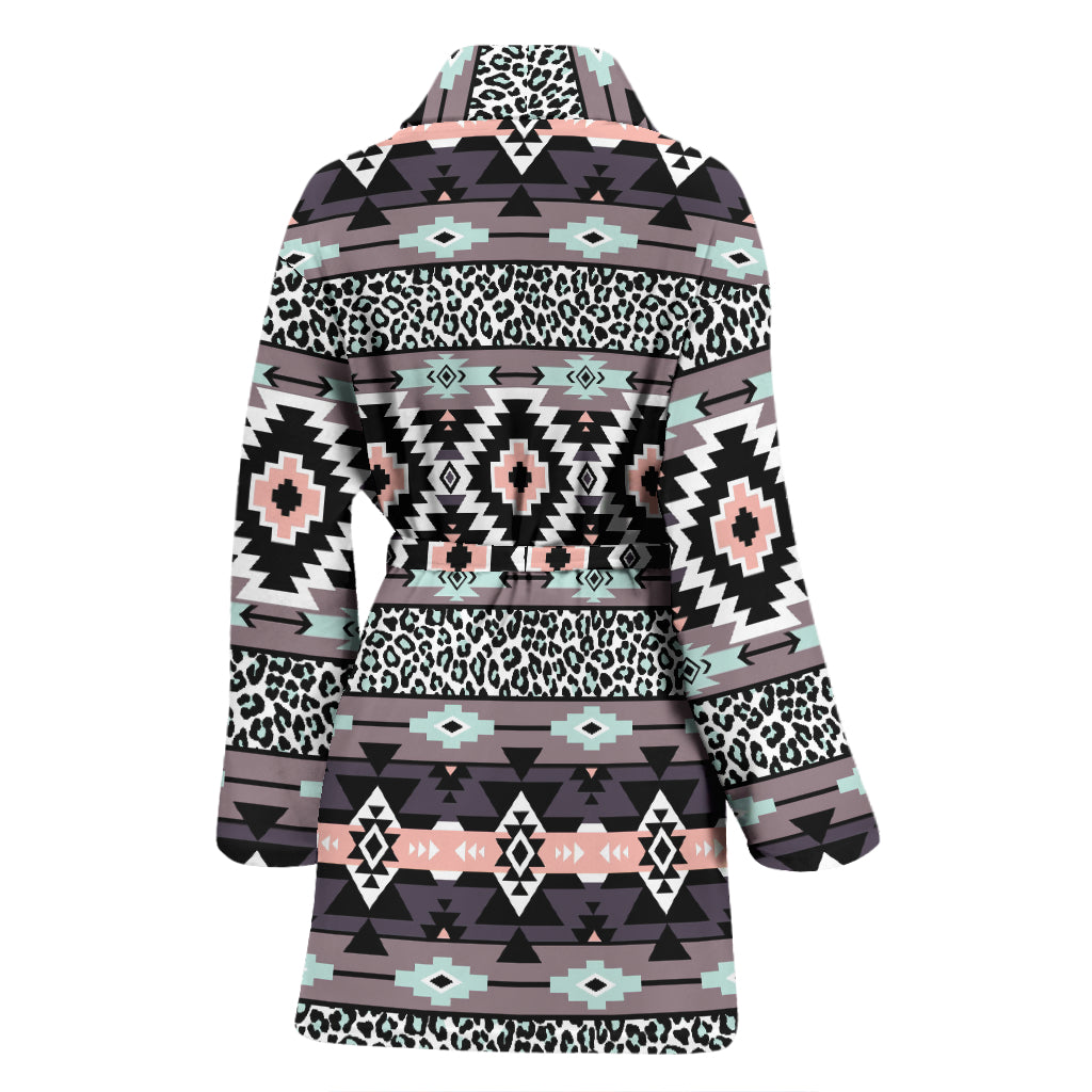 Safari Pattern Print Design LKS302 Women Bathrobe