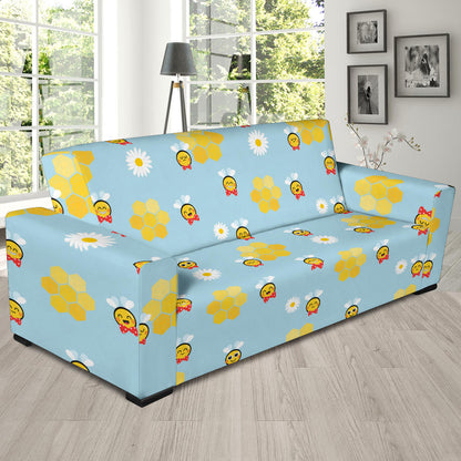 Bee Cute Print Design LKS304 Sofa Slipcover