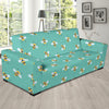 Bee Pattern Print Design 01 Sofa Slipcover