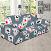 Poker Cards Pattern Print Design A05 Sofa Slipcover