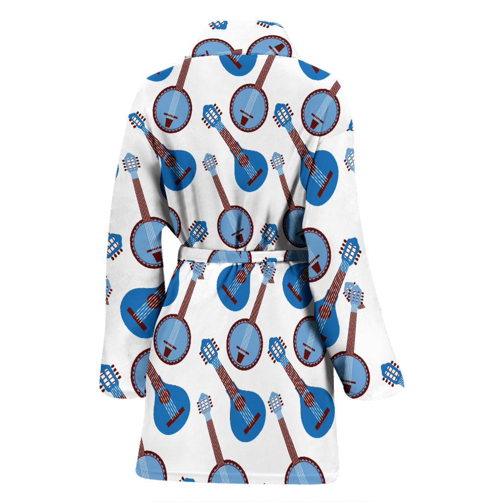Banjo Print Design LKS401 Women Bathrobe