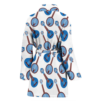 Banjo Print Design LKS401 Women Bathrobe