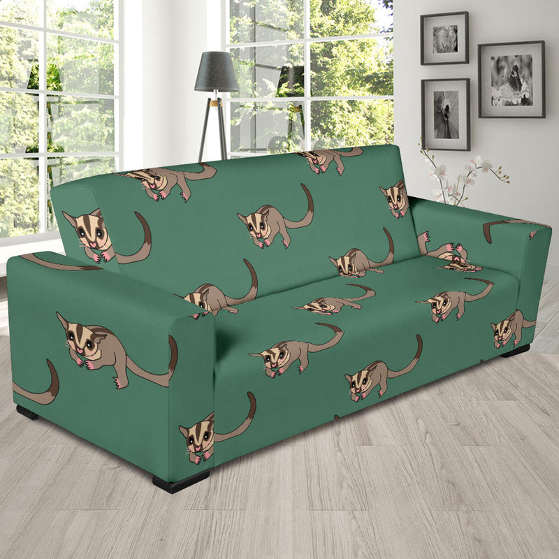 Sugar Glider Pattern Print Design 01 Sofa Slipcover