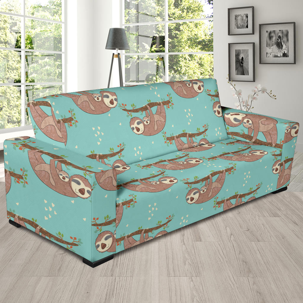 Sloth Print Design LKS302 Sofa Slipcover