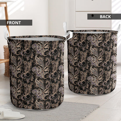 Paisley Mandala Design Print Laundry Basket