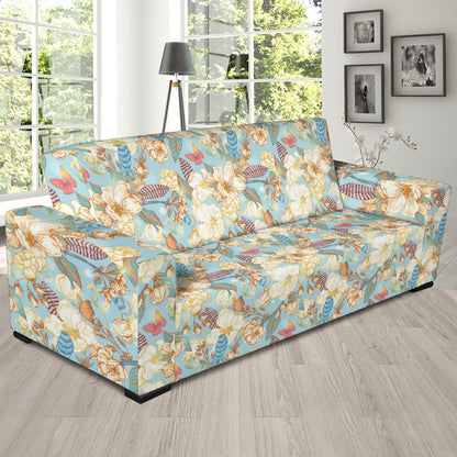 Summer Floral Print Design LKS302 Sofa Slipcover