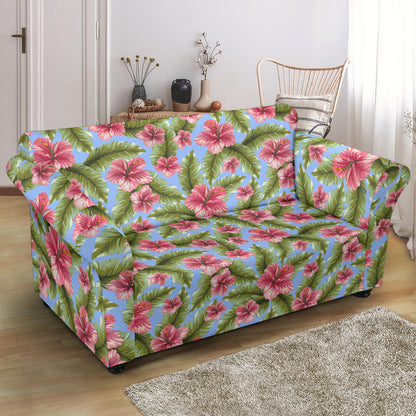 Tropical Flower Print Design LKS301 Loveseat Couch Slipcover