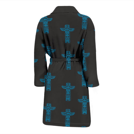Totem Print Design LKS304 Men Bathrobe