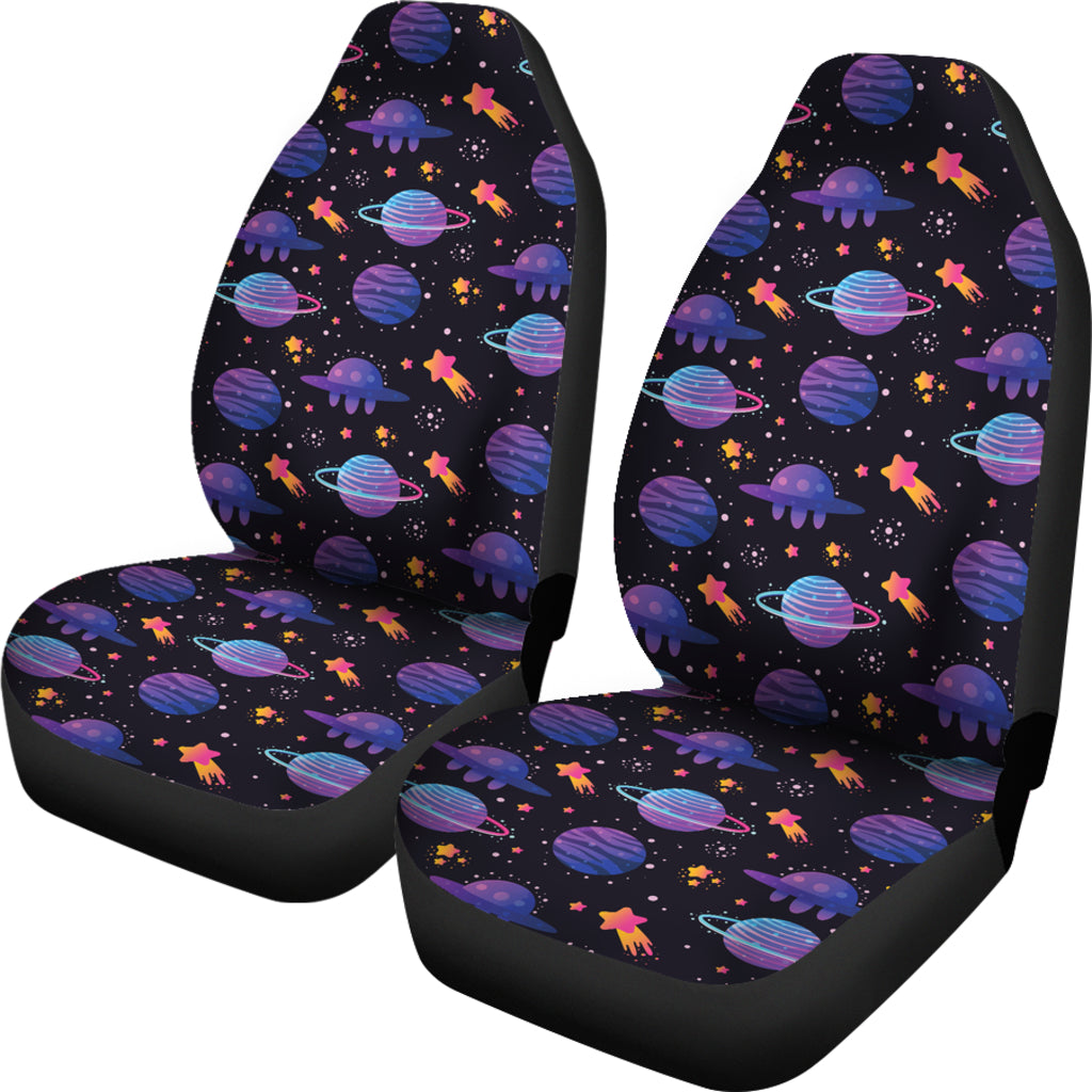 UFO Star Galaxy Print Design LKS308 Car Seat Covers