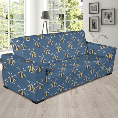 Windmill Pattern Print Design 03 Sofa Slipcover