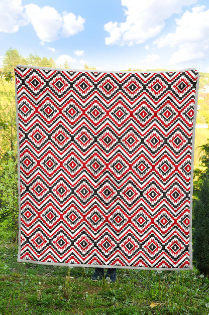 Native American Themed Tribal Print Quilt Bedspread