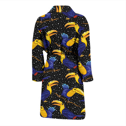 Toucan Print Design LKS307 Men Bathrobe