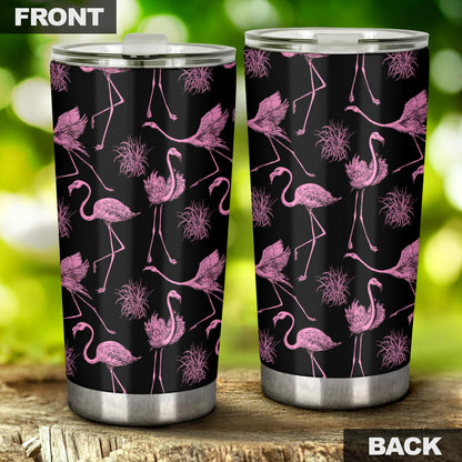 Flamingo Pink Print Pattern Tumbler