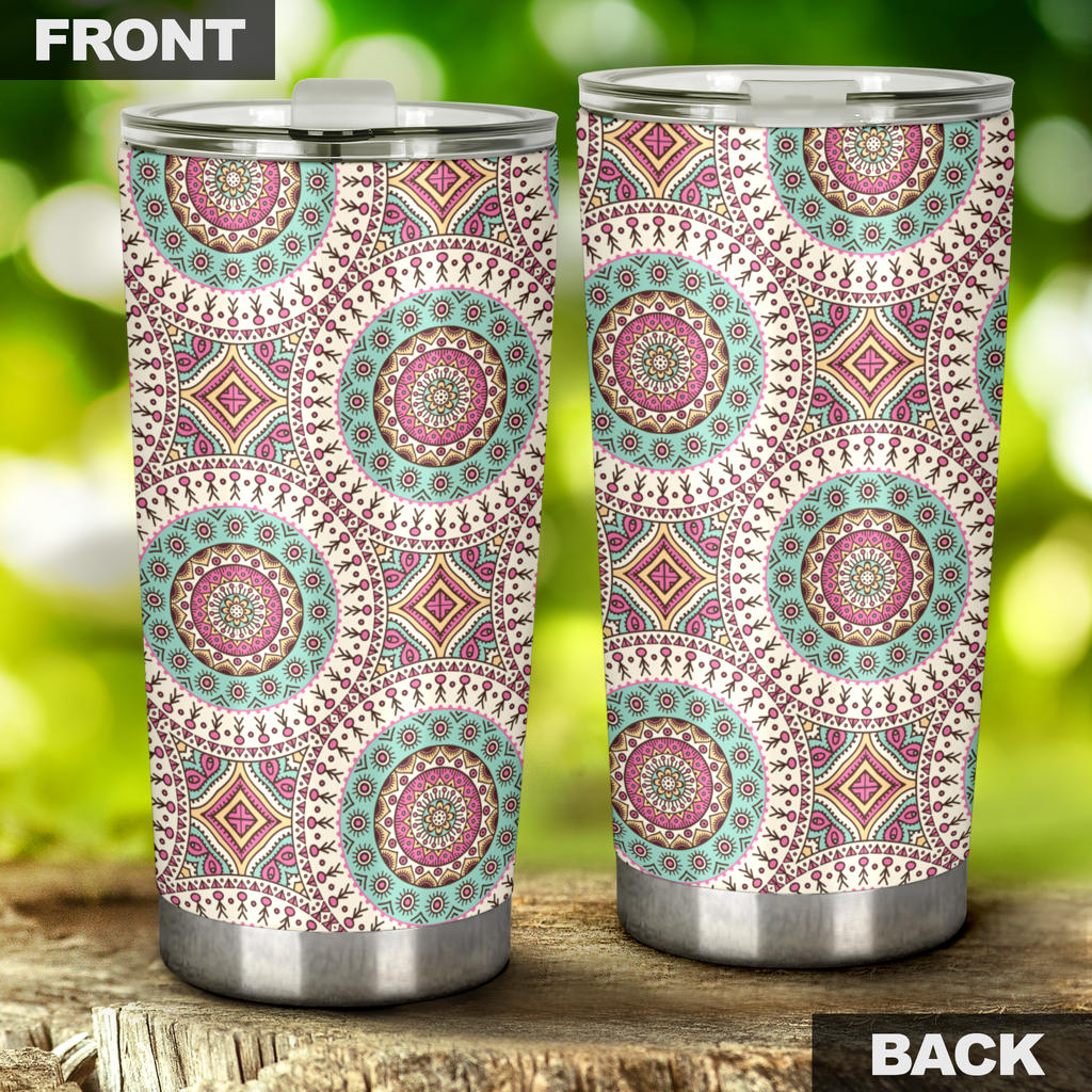 Bohemian Round Style Print Tumbler