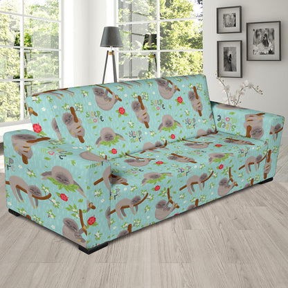 Sloth Print Design LKS305 Sofa Slipcover