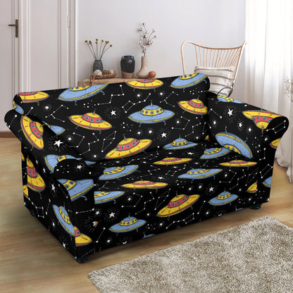 UFO Print Design LKS307 Loveseat Couch Slipcover