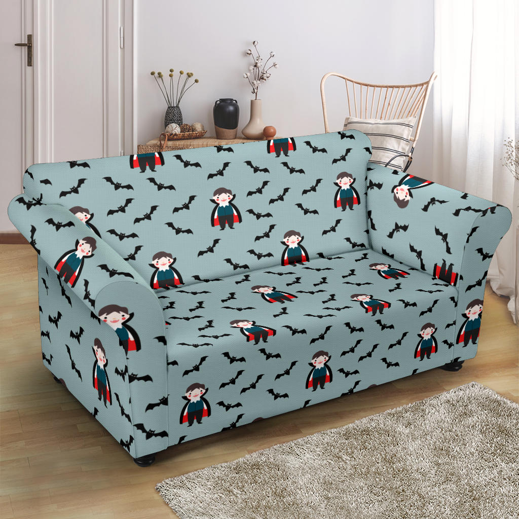 Vampire Print Design LKS304 Loveseat Couch Slipcover