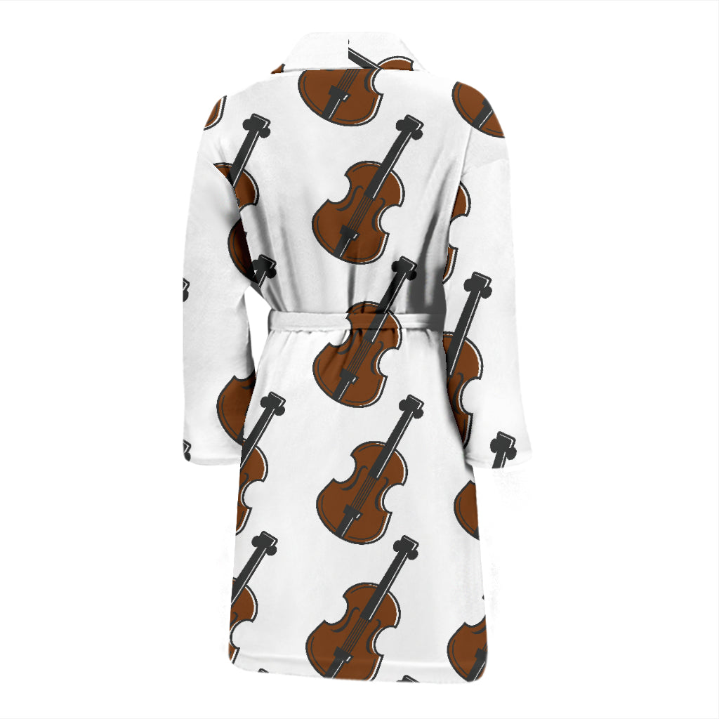 Violin Print Design LKS405 Men Bathrobe