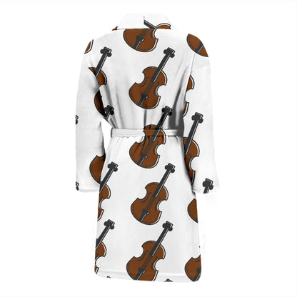 Violin Print Design LKS405 Men Bathrobe